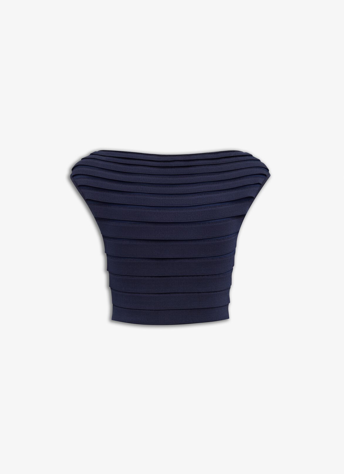 SCALLOP TOP ALAÏA MIDNIGHT SCALLOP TOP